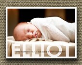 photo birth announcement baby boy or baby girl - big deal.