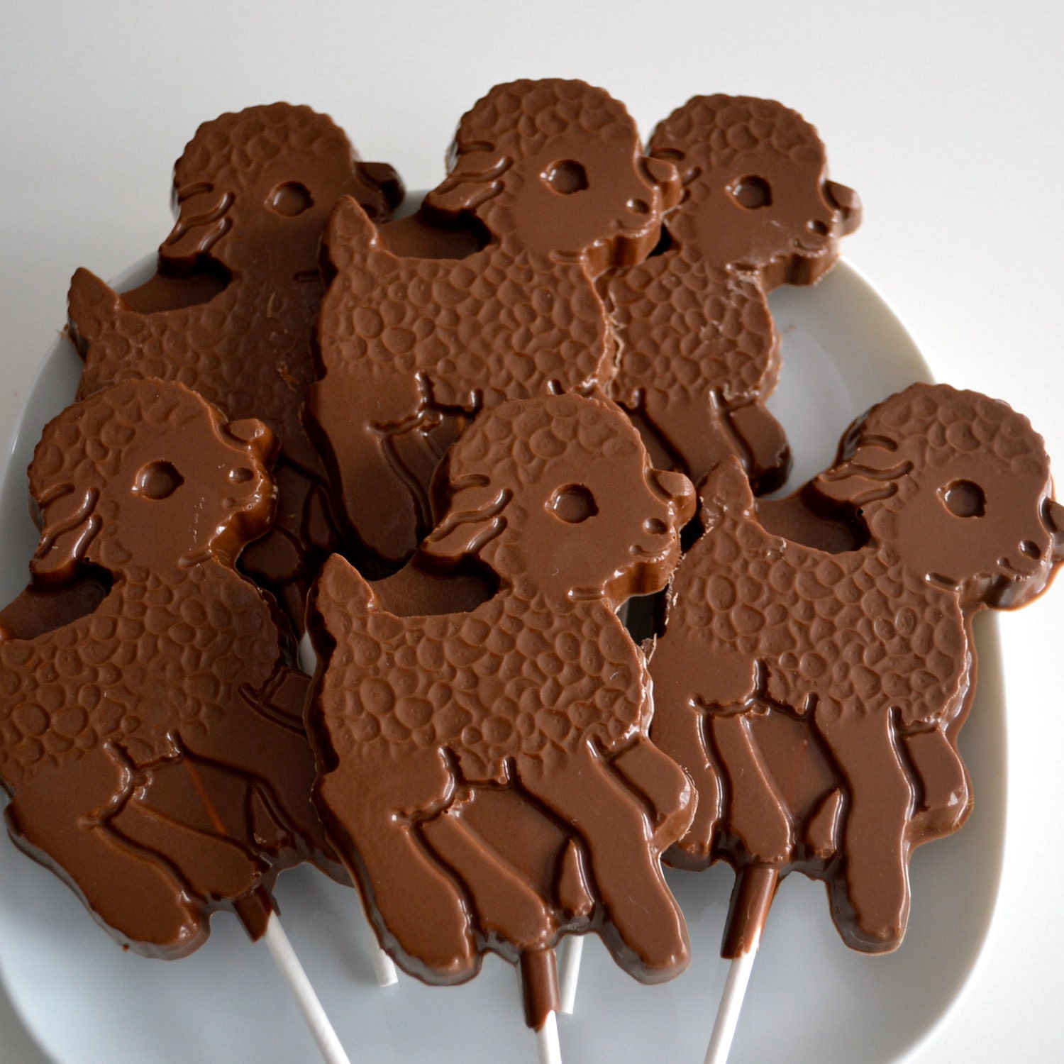 Chocolate Lamb Lollipops 12 Lollipops