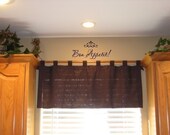Bon Appetit OR Buon Appetito Vinyl lettering for wall