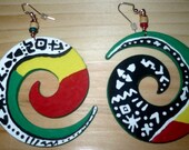Rasta Mudcloth Girly Swirl