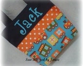 Trains Monogrammed Tote, Great boy gift