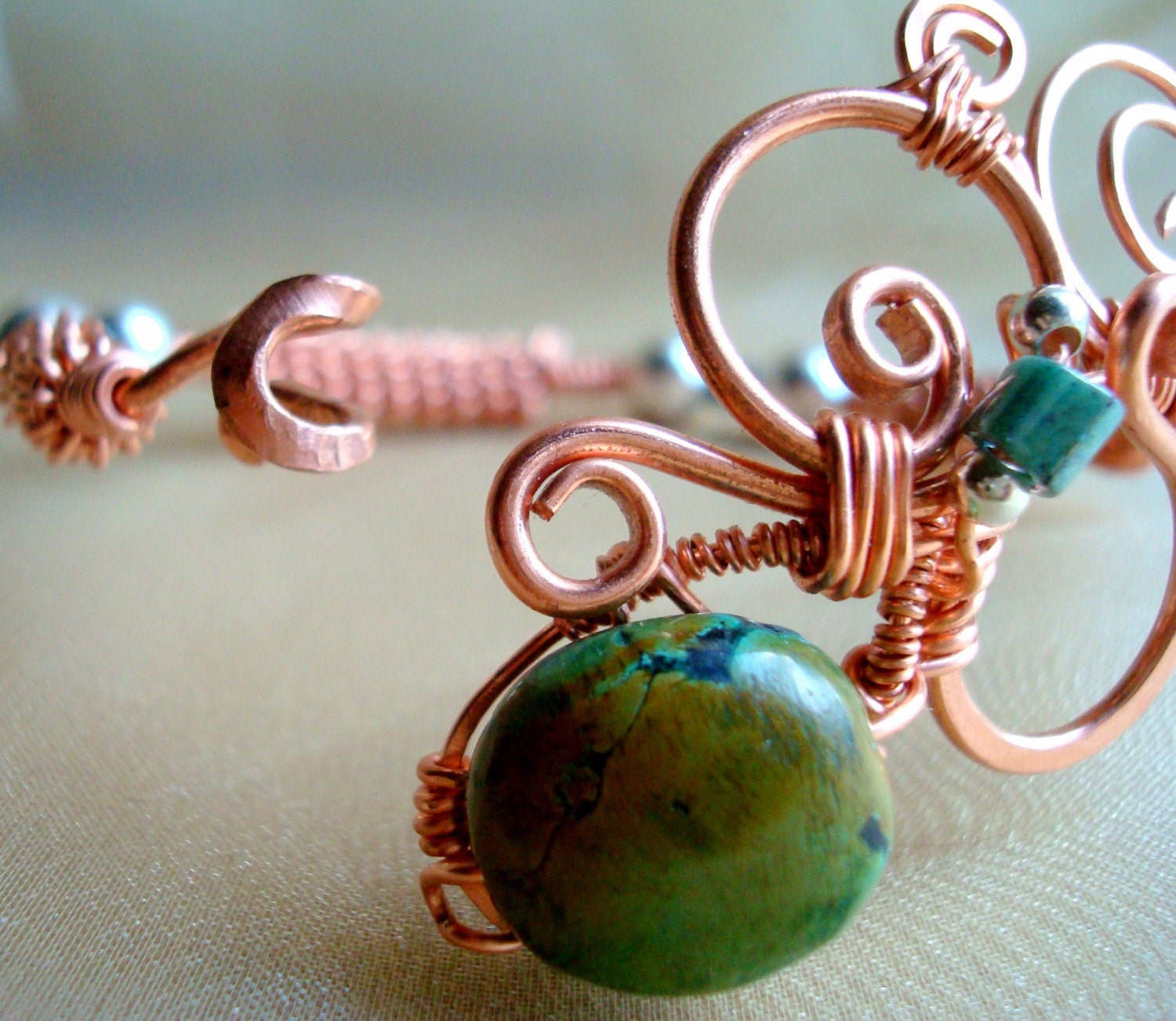 Copper wire wrapped Bracelet