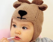 Cashmere Moose hat for boys and girls size from newborn to 5T