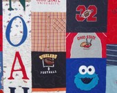 Large Patchwork Style Quilt made from baby clothes - CUSTOM ORDERS