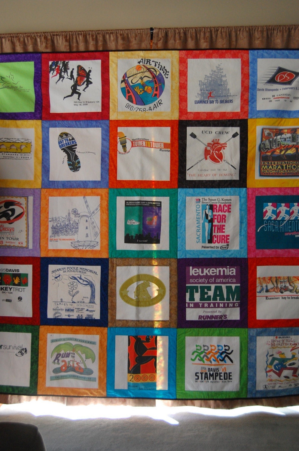Tshirt Quilt - CUSTOM ORDERS (25 squares) FULL/Double size