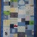 CUSTOM ORDERS -  Patchwork quilt made from baby clothes