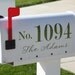 House number and last name for your mailbox (1 side only)