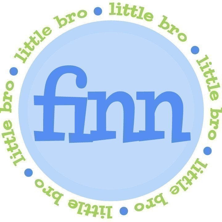 Smitten and Company Personalized Big Middle Little Baby Brother Tee