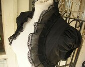 BEAUTIFUL LIFE black dupioni silk bridal bolero wedding bolero jacket wedding shrug wrap black bolero jacket