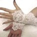 ROMANTIC white bridal lace cuffs French lace bridal gloves victorian cuffs victorian gloves gothic cuffs white lace gloves