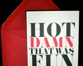 Bachelorette Thank You Cards - Hot Damn