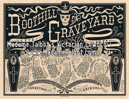 Tombstone Boothill Graveyard Old Wild West Poster