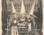 Macbeth Trinity of Witches Old Crones Parchment Poster