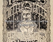 Idle Hands and the Devil's Workshop Playthings Parchment Print Poster Victorian Lowbrow