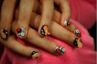 Sushi Nail Art