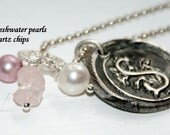 wax seal pendant with gemstones