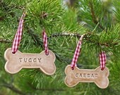 Personalized Dog Bone Ornament - Made To Order