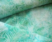Gently Green Leaves Bali Batik Fabric by Benartex