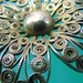 Silver Filigree Daisy Flower Pendant