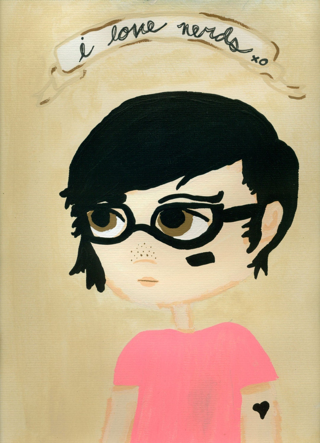 i love nerds...8x10 Print