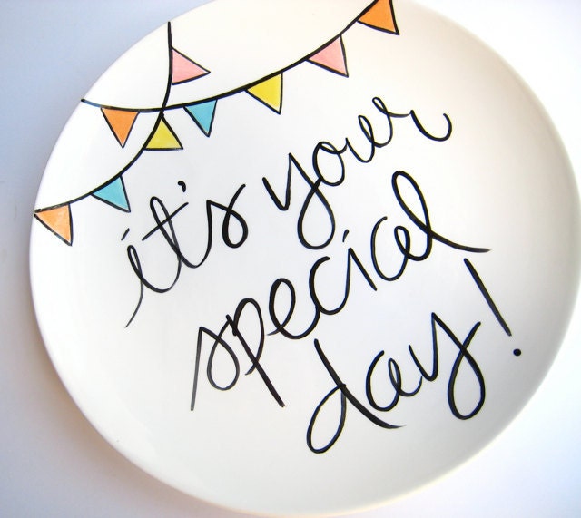 It's Your Special Day Large Plate by Aedriel Originals