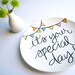 It's Your Special Day Small Plate by Aedriel Originals