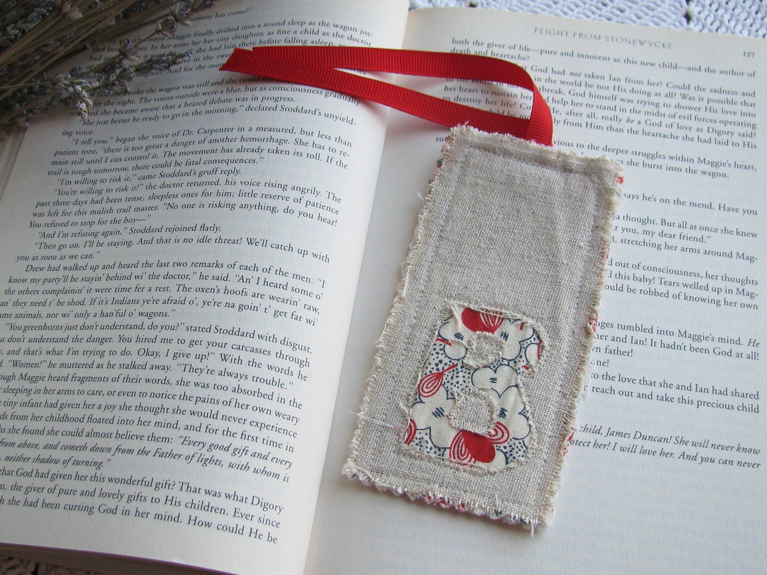 Monogrammed Bookmark - B