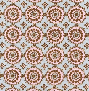 SALE 1 yard - Grey Dena Designs Leanika Floral Wreath DF58