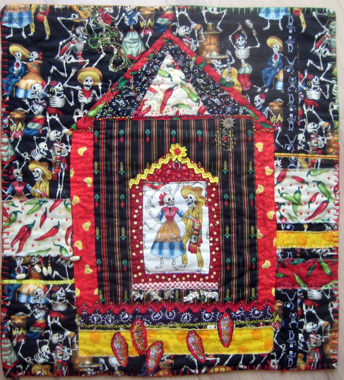Dia de los Muertos Maize ON SALE a wall hanging