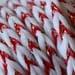 2 Yards of Decorative Braid Trim in Red, White and Silver