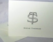 12 Personalized Monogrammed Stationery Notes Great for Men