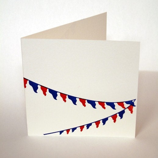 Letterpress Festival Cards - Bunting