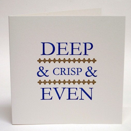 Letterpress Christmas Card - Deep and Crisp and Even