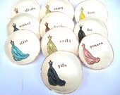 Bridesmaid Gift Dishes Set of Ten (10) Dish Set No. 1
