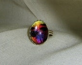 Butterfly Wing Jewelry Real Sunset Moth Butterfly Wing Sterling Silver Ring