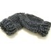 knit cat baby hat photo prop - itty bitty kitty in charcoal grey, size 3 to 9 months, ready to ship