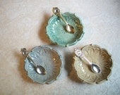 Set of 3 Lotus Bowls with spoons