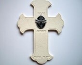 Monogrammed White Cross