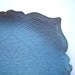 French Blue Square Brocade Serving Tray
