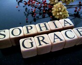 11 Baby Name Blocks Christening Gift Personalized New Baby Gifts Baptism Keepsake Gift First Birthday Custom Family Names Heirloom Baby Toys