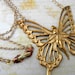Long Necklace - Vintage Butterfly Lady