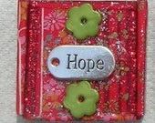 Recycled Art by EarthyGirl Originals (Handmade Inspirational Magnets)