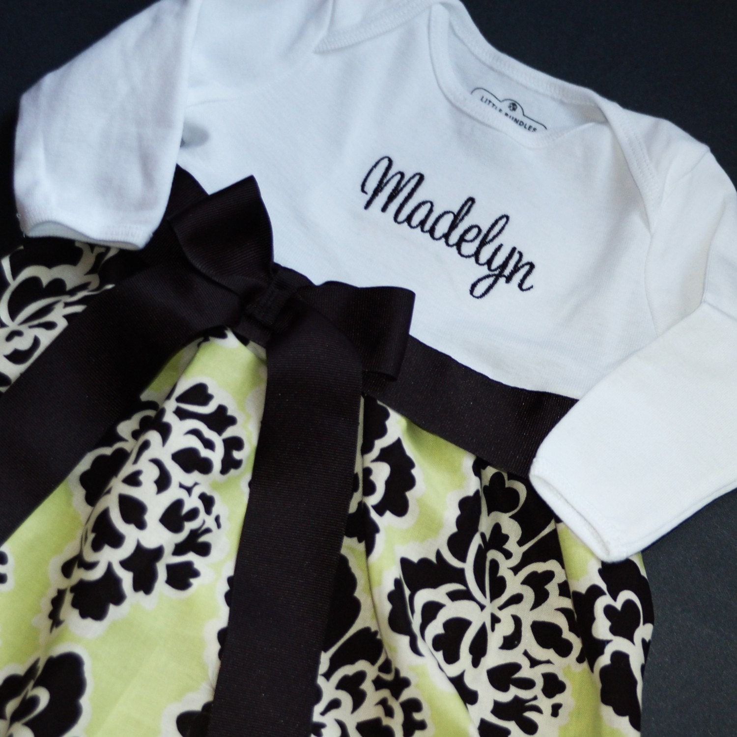 Bertuca Tagore Blossoms Layette Gown  Long or Short Sleeve - Free Monogramming
