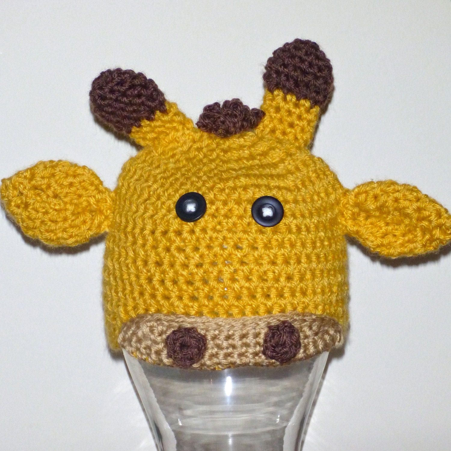 3-6 Month - Giraffe Crochet Hat