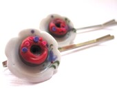 Red Donut Bobby Pins
