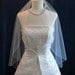 wedding veil, bridal veils IVORY Bridal Veil Elbow Length Angel Cut with delicate Pencil Edge