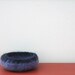 Felt Dish in Blue with Blue Rim