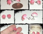 Made to Order Zombies Love cupcakes Stud Brain earrings