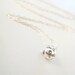 Dainty Sterling Silver Necklace - "One Thousand Kisses"