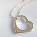 Sterling Silver Heart Charm Necklace - The Open Broken Heart